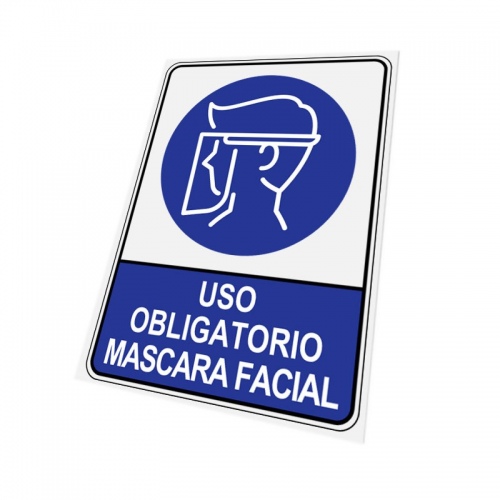 COV-996 Señal obligatorio mascara facial