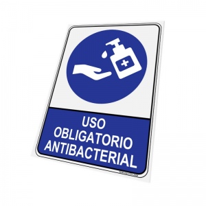 COV-995 Señal obligatorio antibacterial