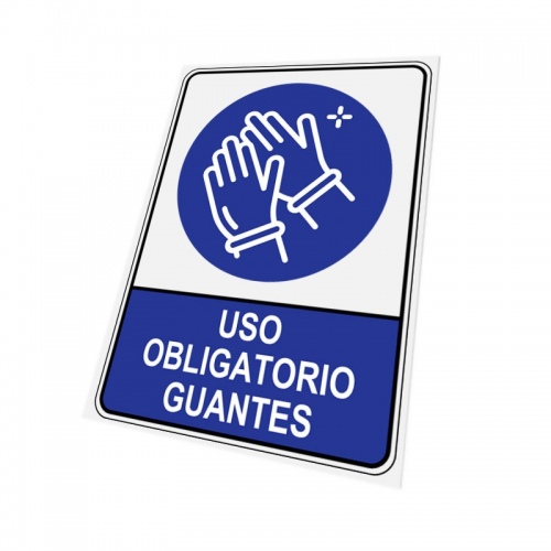 COV-994 Señal obligatorio guantes